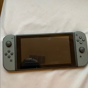 Nintendo Switch Grey with 3 Games also holder